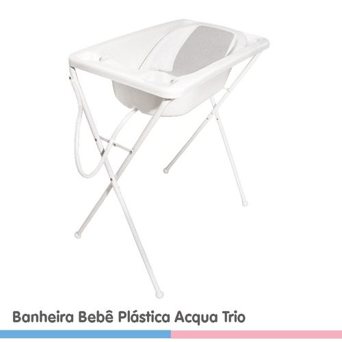 BANHEIRA-BEBE-PLASTICA-ACQUA-TRIO-BRANCA-BC BANHEIRA-BEBE-PLASTICA-ACQUA-TRIO-BRANCA-BC