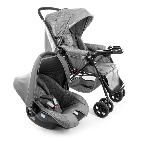Travel-System-Reverse-cosco---Cinza-Rajado