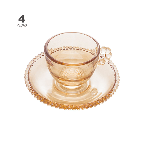 Jogo-de-4-Xicaras-para-Cafe-Wolff-Pearl-de-Cristal-Ambar-80ml-24-52-66-110-00-1