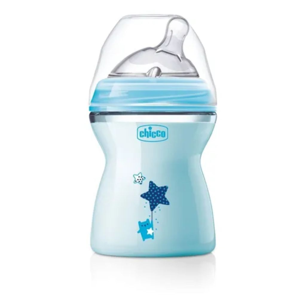 Encontraproduto.com.br - Mamadeira Step Up 2M+ 250ML Fluxo Médio Chicco Azul