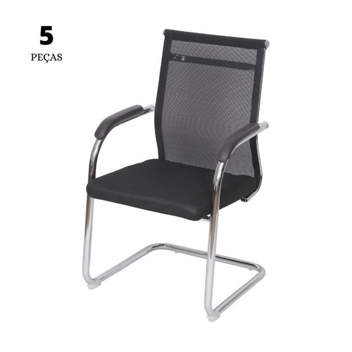 Conjunto-com-5-Cadeiras-Office-Roma-Alta-Preta-com-Base-Fixa-Cromada-21-14-46-1766-01-1 Conjunto-com-5-Cadeiras-Office-Roma-Alta-Preta-com-Base-Fixa-Cromada-21-14-46-1766-01-1