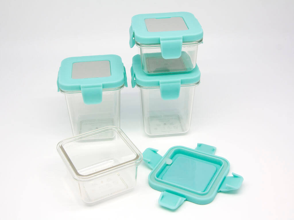 Kit Com 4 Potes Em Tritan 2X 120Ml E 2X 240Ml (Vem Com Label Em Silicone Para Escrever) - Marcus & M