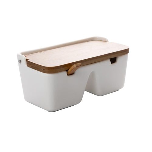 Saleiro-duplo-de-Ceramica-e-Bambu-com-Colher-Bianco-19cm-24-10-159-305-00-1