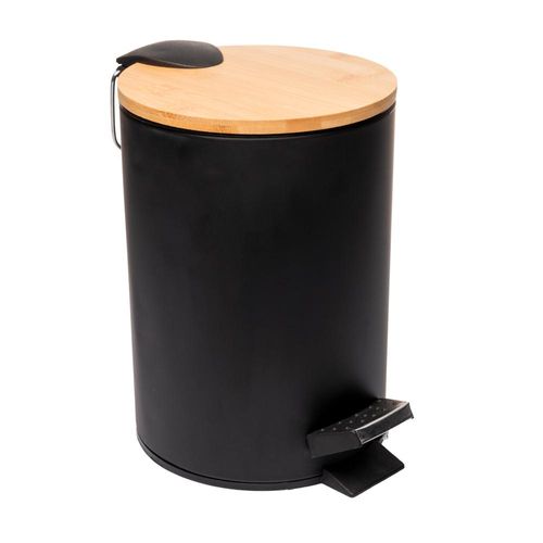 Lixeira-Redonda-de-Metal-com-Pedal-Tampa-em-Bambu-Preta-3L-24-70-159-03-01-1